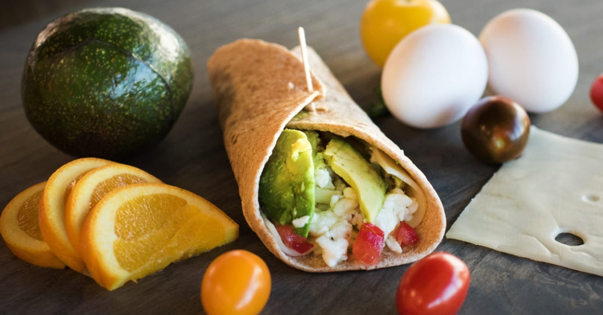 Egg white wrap